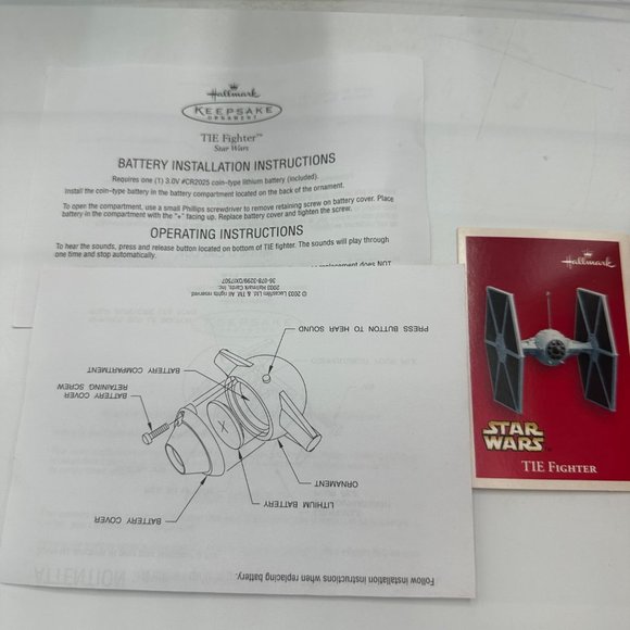 Hallmark Keepsake Ornament TIE Fighter Sound Darth Vader Storm Trooper Star Wars - Picture 12 of 13